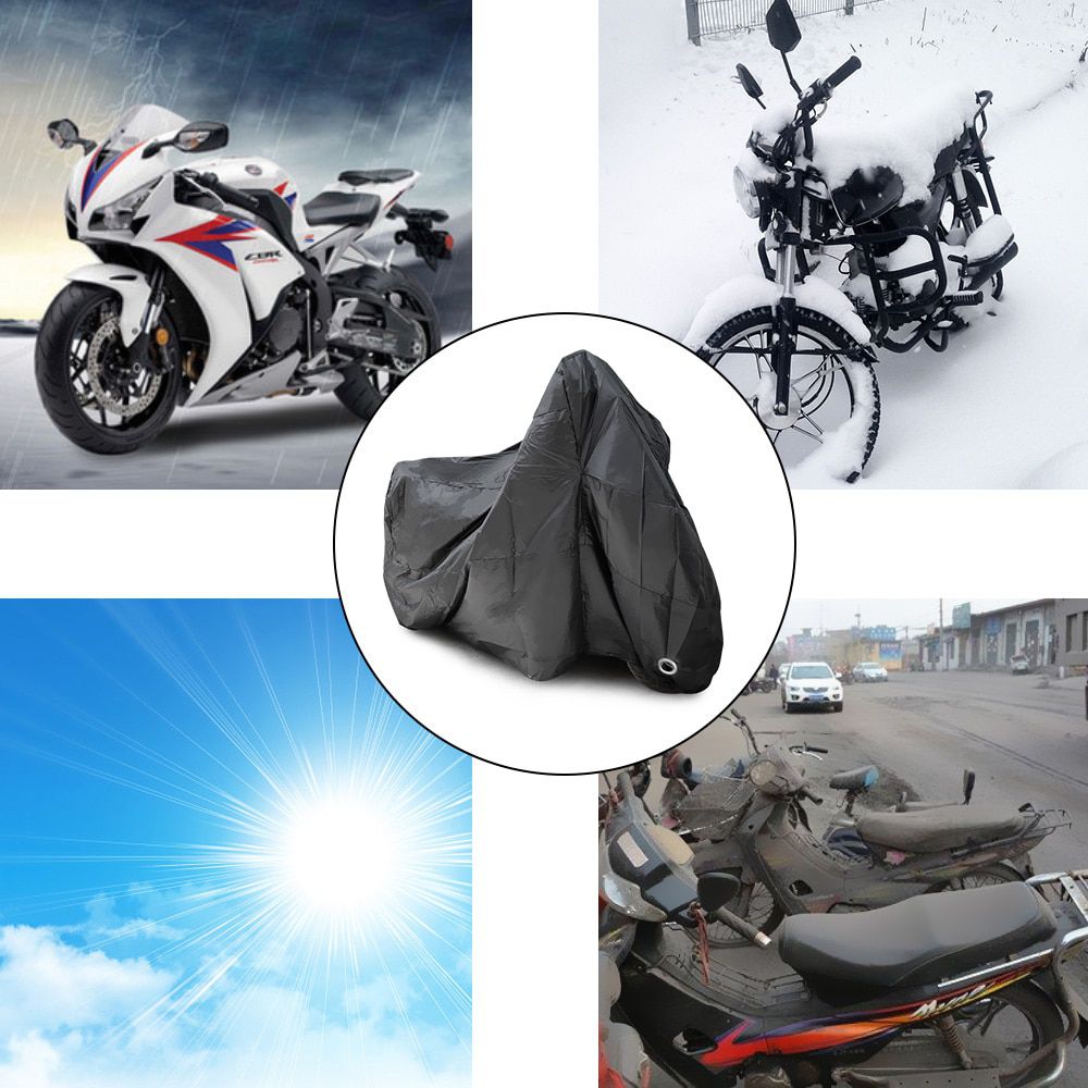 Universal Motorcycle Rain Covers M L XL 2XL 3XL 4XL Waterproof Dustproof Outdoor Motorcycle Rain Coat UV Protective Covering