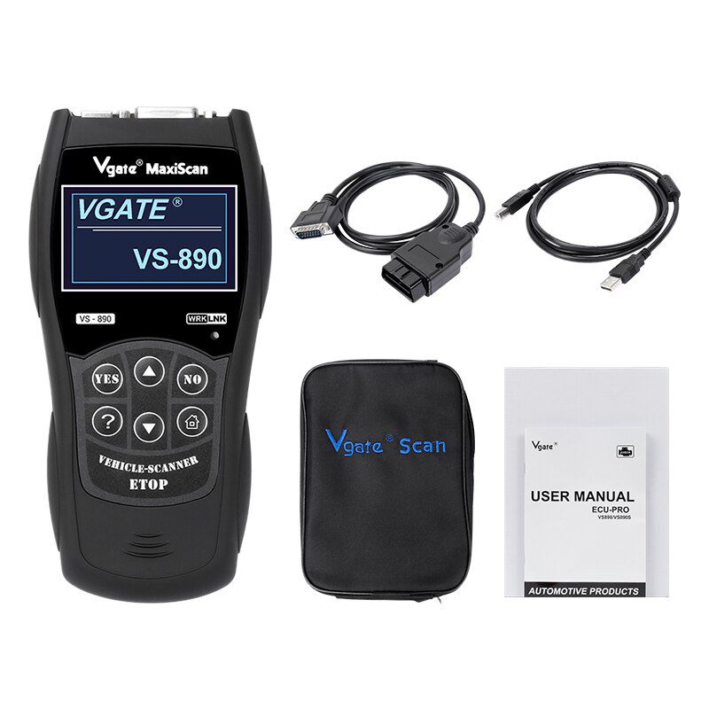 Vgate VS890 OBD2 Automotive Scanner Engine Analyzer Car Tools Code Reader Car Diagnostic Tool PK ELM327 V1.5 CR319 CR3001
