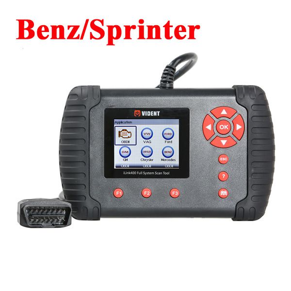 VIDENT iLink400 Mercedes Benz/Sprinter Full System Scan Tool Supports ABS/SRS/SAS