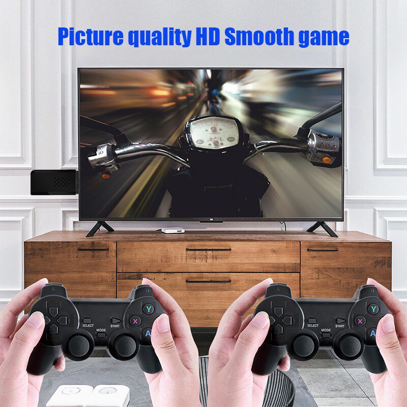 Video Game Console 4K HDMI-Compatible Game Stick Built in 10000 Retro Game TV Dendy Console Support for PS1/FC/GBA