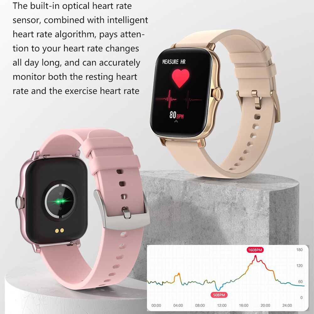Y20 Smart Watch Men Heart Rate Blood Pressure Monitor IP67 Waterproof Customize Dials Smart Watch Women PK P8 Plus