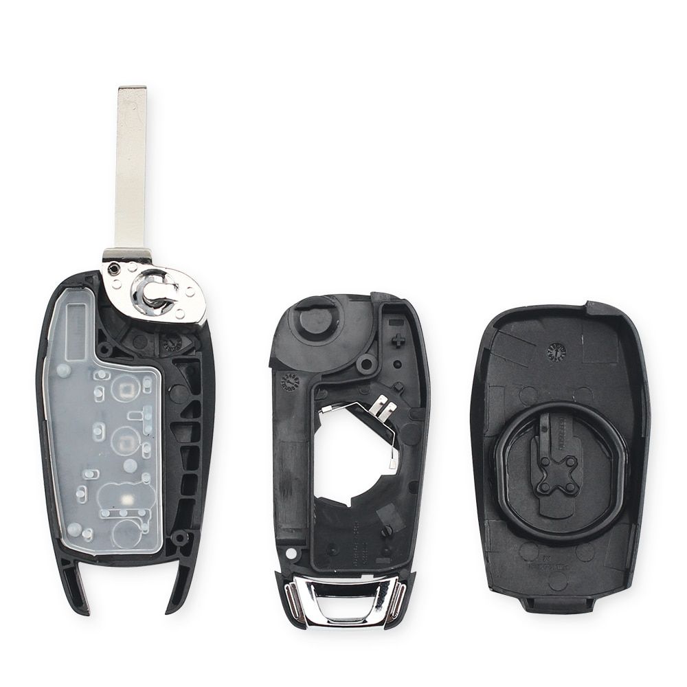 3 Buttons Filp Folding Car Remote Key Shell Case Replace