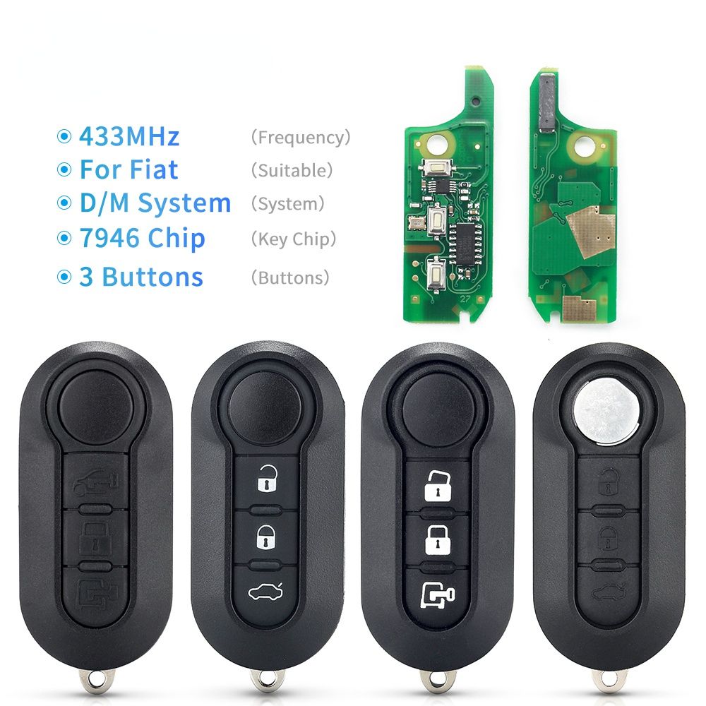 5pcs Marelli/Delphi BSI System Car Flip Smart Remote Key