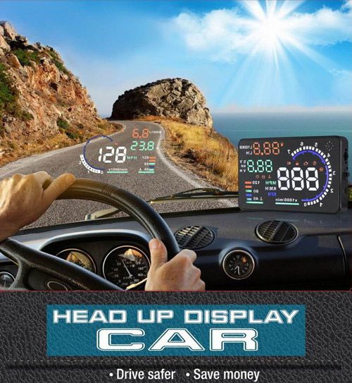 a8 car hud head up display