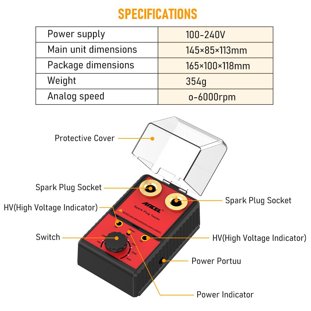 ANCEL Spark Plug Tester