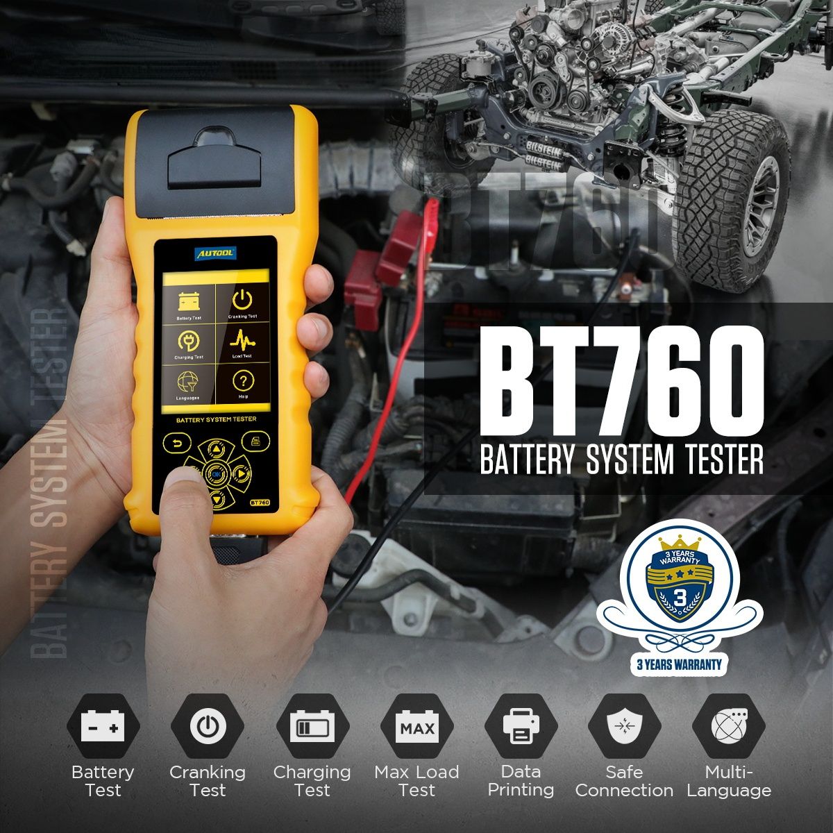 AUTOOL BT760 Car Battery Tester