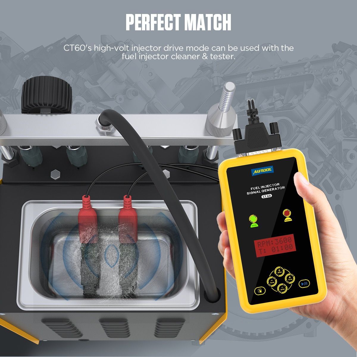 AUTOOL CT60 Auto Fuel Injector Tester