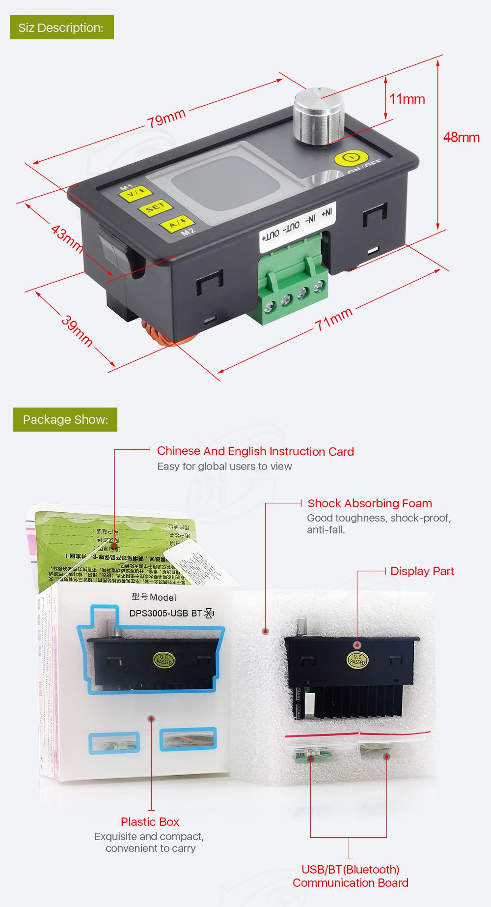 DPS3005 Communication Function Constant Voltage current 