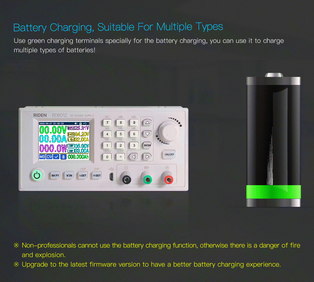 RD6012 RD6012W USB WiFi DC to DC Voltage Step down Power