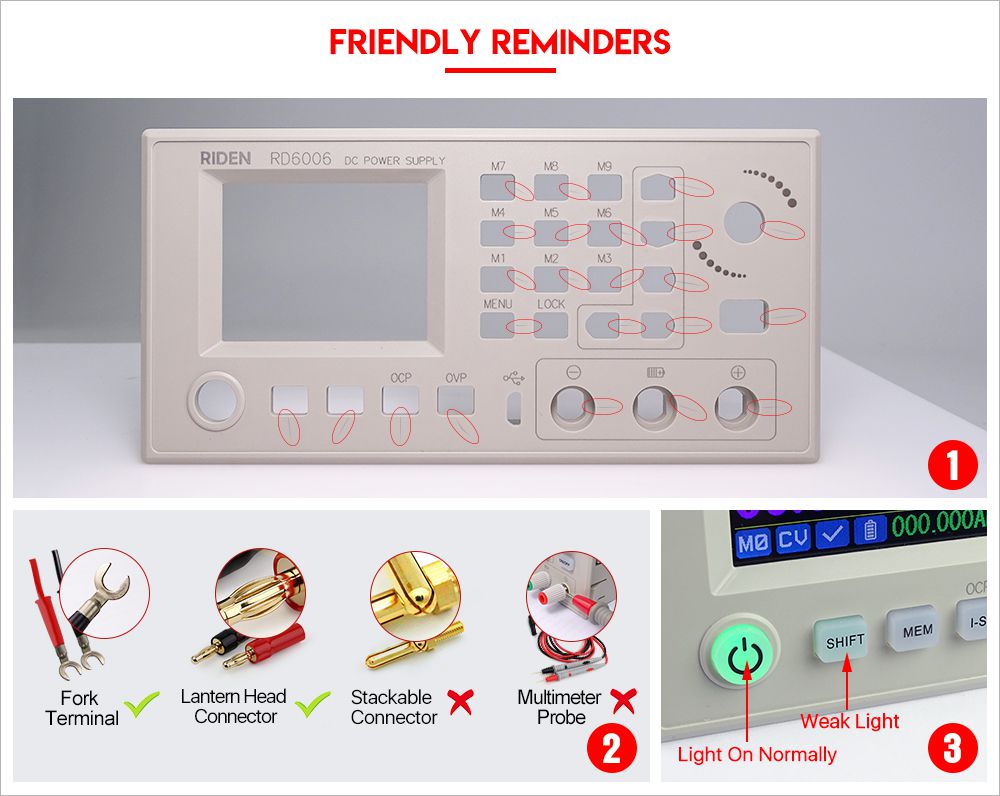 RD6006 RD6006W USB WiFi DC DC Voltage current Step-down 