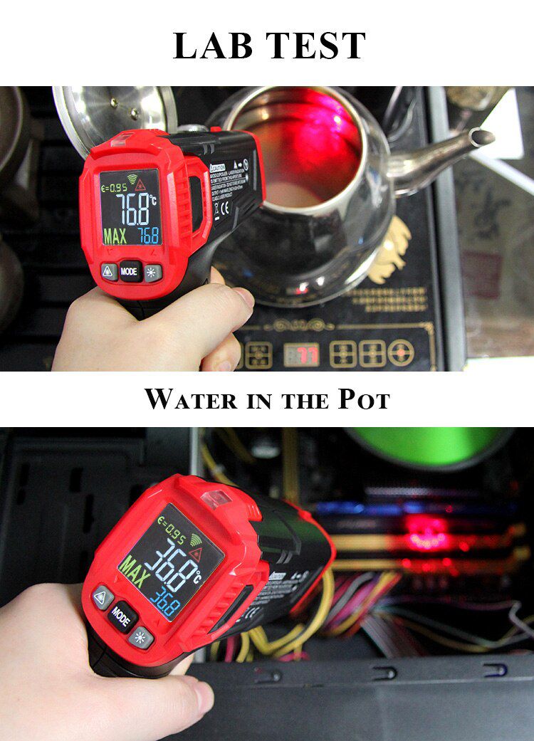 Digital Infrared Thermometer Handheld Temperature Meter
