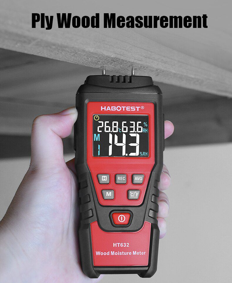 HT632 0-99.9% Digital Wood Moisture Meter