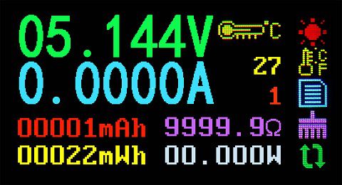 AT35 AT34 5 digits USB 3.0 color LCD Voltmeter