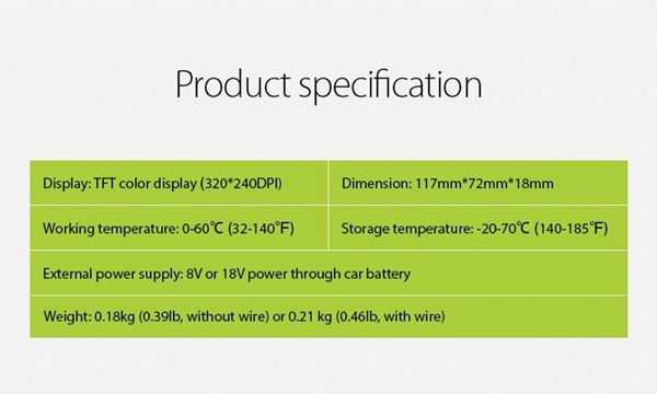 JDiag JD201?product Specifications