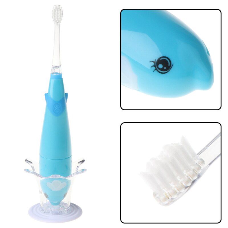 Kids Sonic Toothbrush Electric Brush Waterproof Musical 