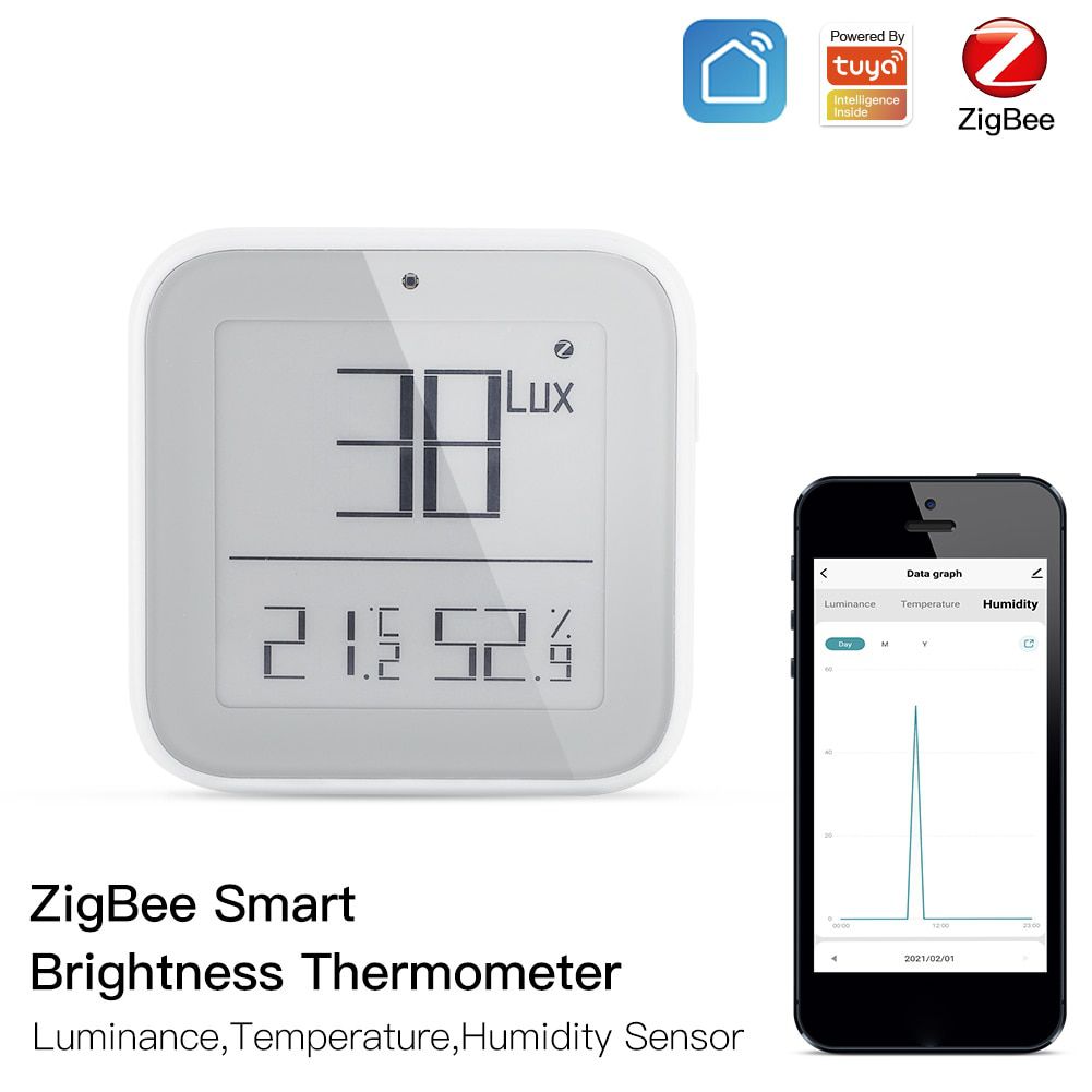 WIFI/ZigBee/BT Tuya Smart Temperature and Humidity Senso