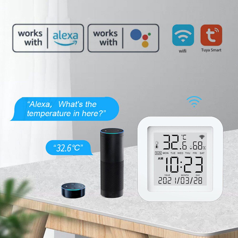 WIFI/ZigBee/BT Tuya Smart Temperature and Humidity Senso