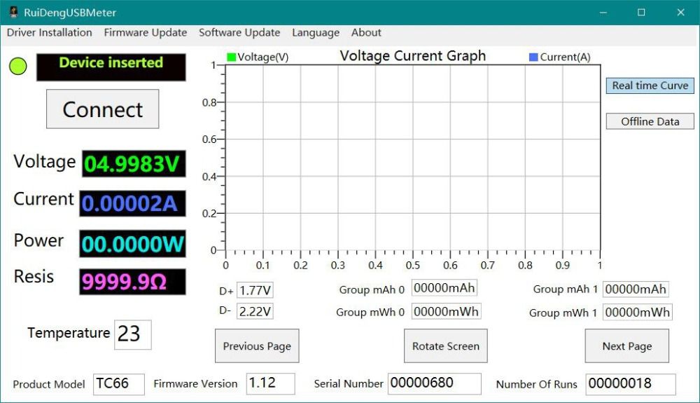 TC66/TC66C Type-C PD trigger USB-C Voltmeter