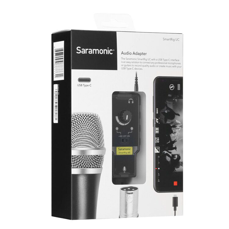Saramonic Smartrig UC Audio Adapter with Type-C interface headphone output for 