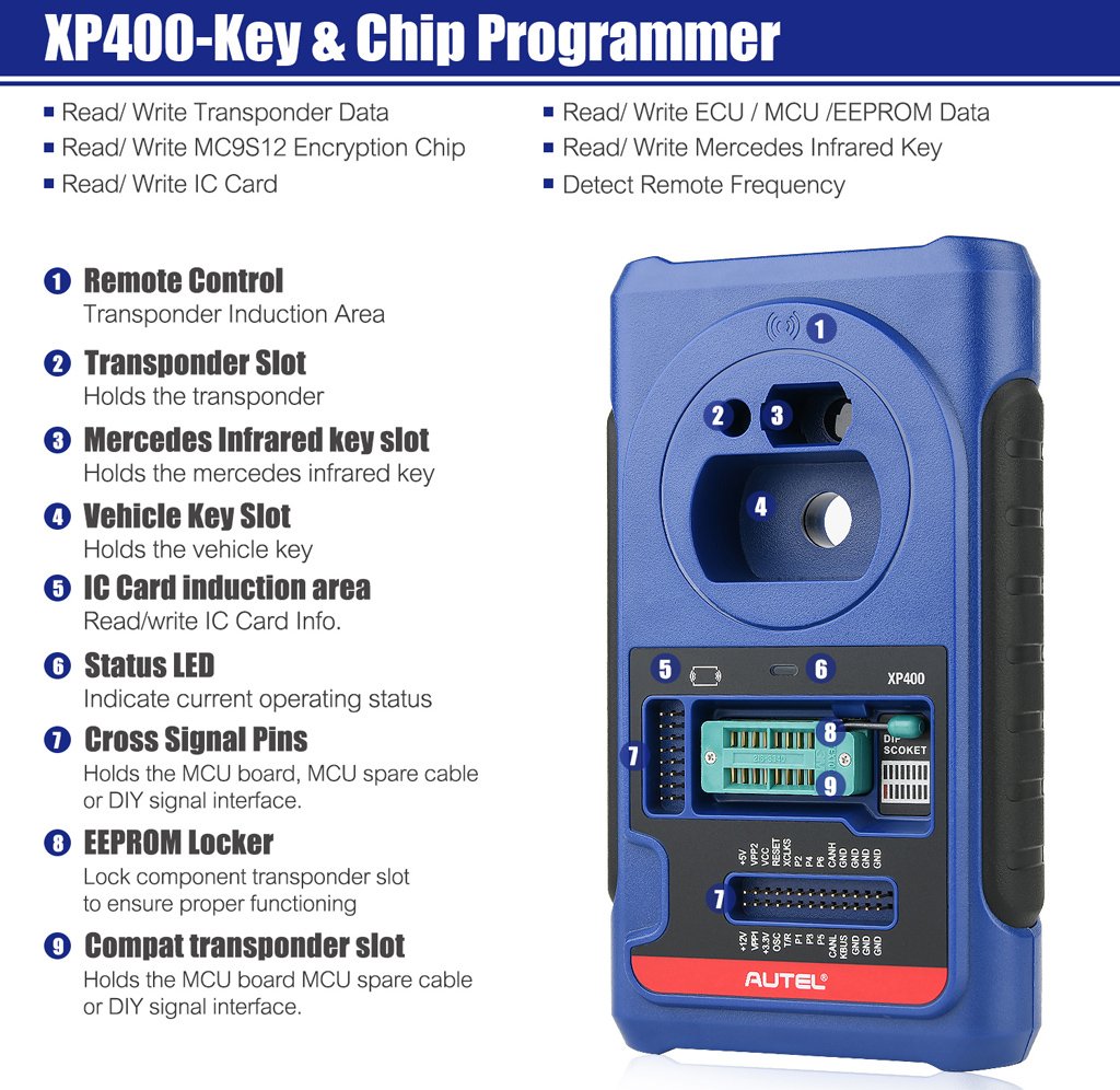 Autel xp400 key programmer